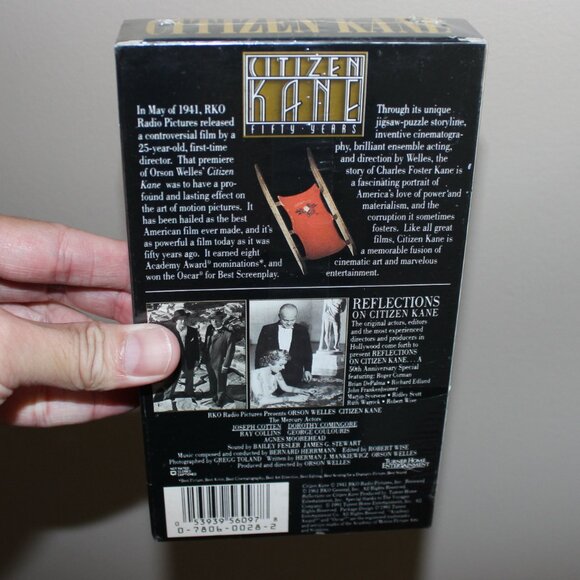 3/$28❤️1941 CITIZEN KANE 50th Anniversary VHS 1991 Turner Home Entertainment - Picture 5 of 13